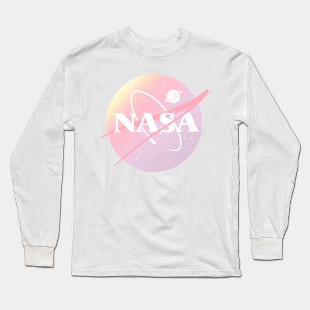 NASA pink Long Sleeve T-Shirt by ghjura